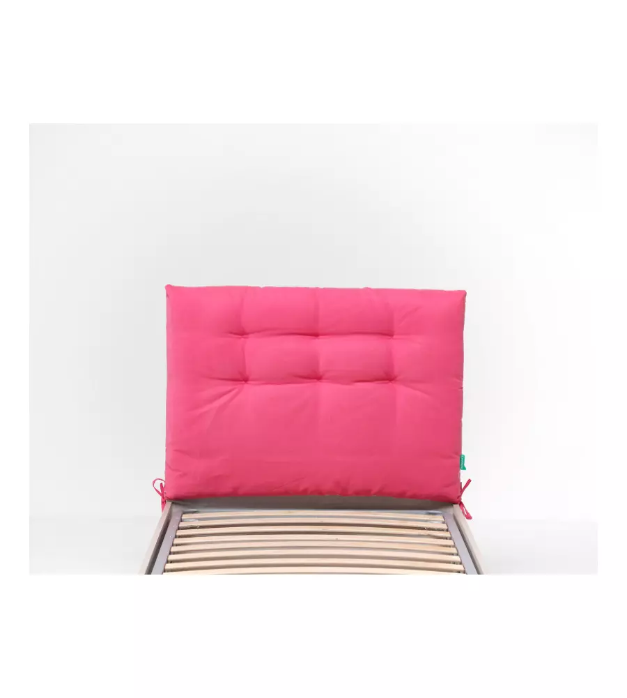 Cuscino singolo per testata "soffy", fucsia larghezza 90 cm